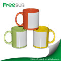 11OZ white patch digital blank sublimation mugs